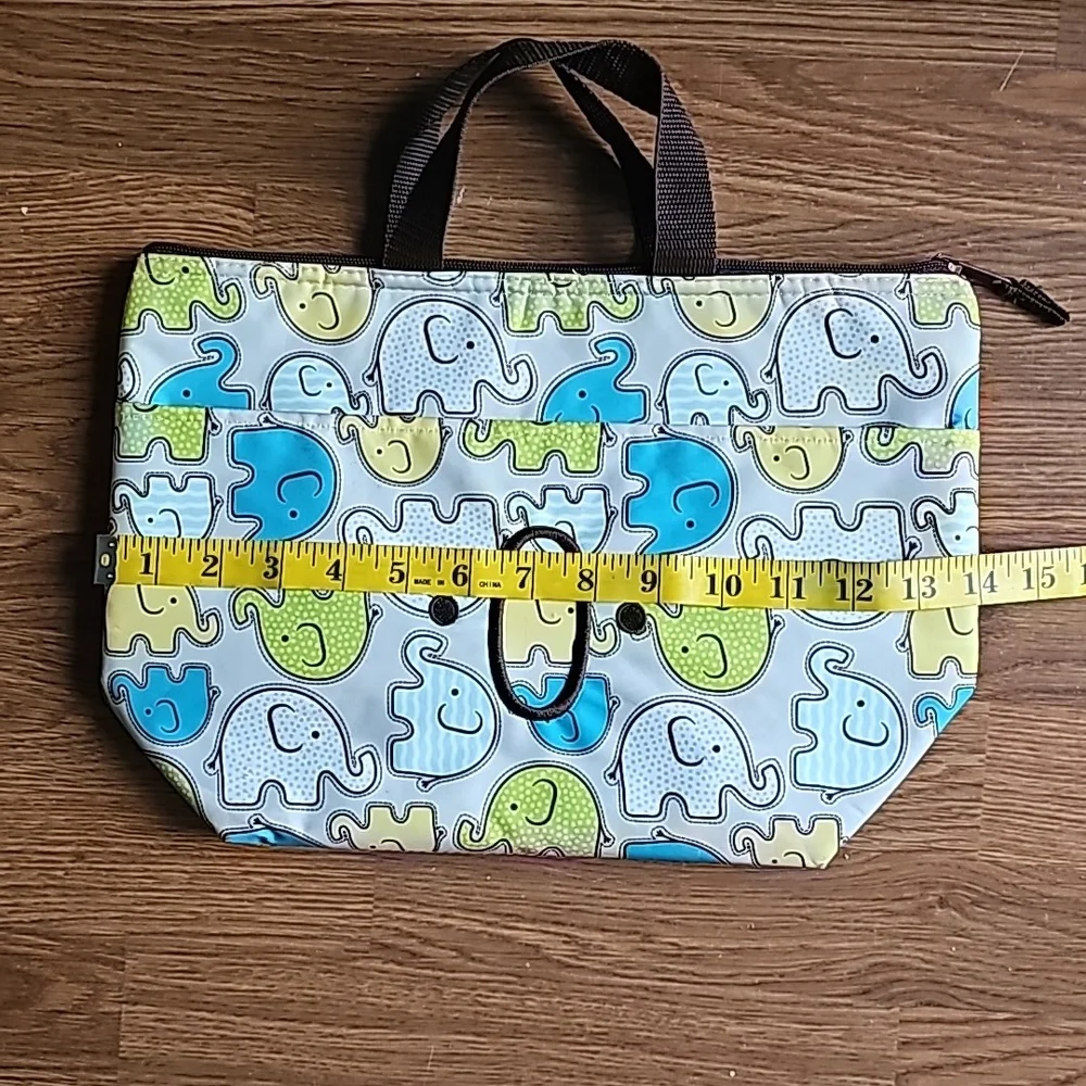 Thirty-One Insulated Lunch Bag Tote Cheeky Elephant Monogrammed 